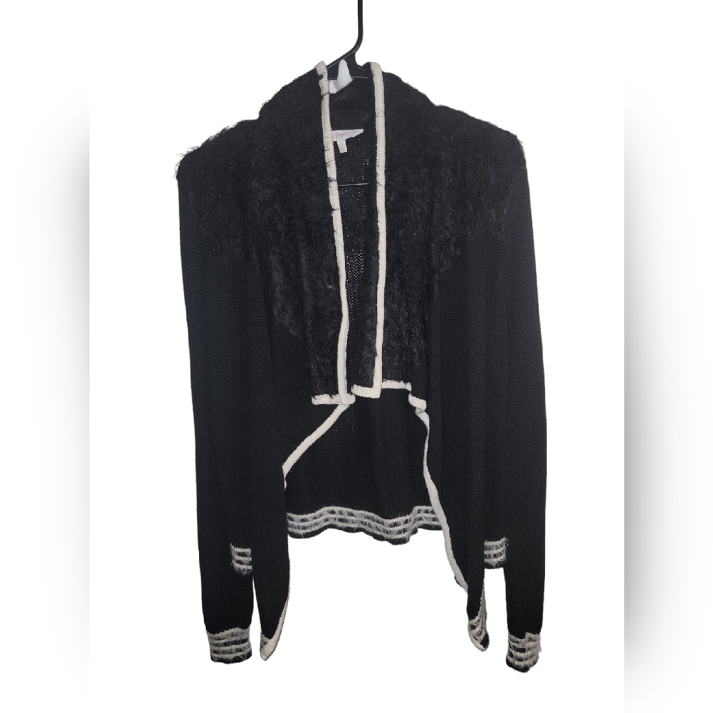 Black/White Cardigan Sweater - Size M